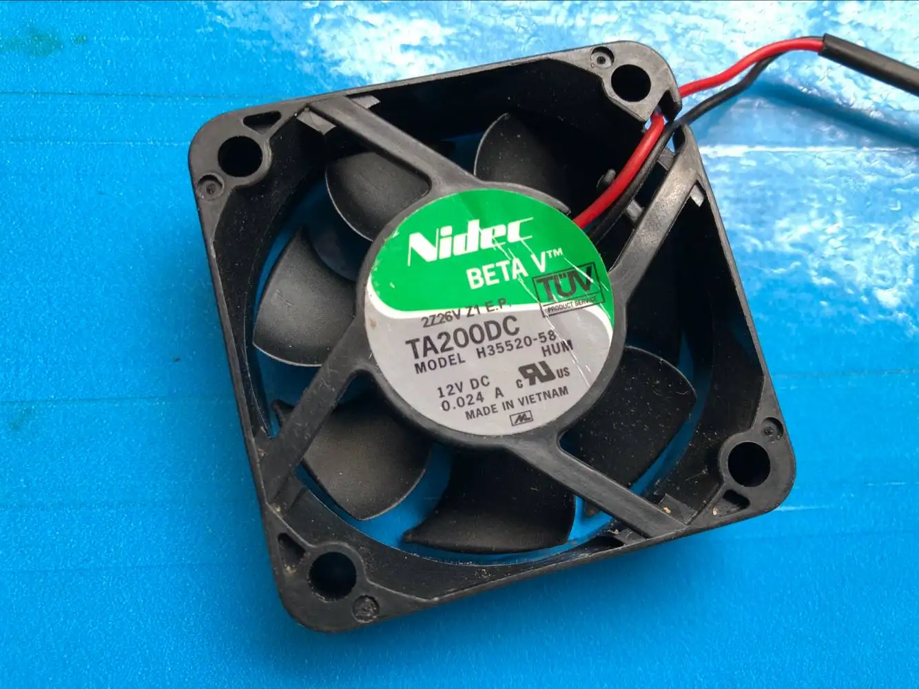 Nidec-サイレント冷却ファン,12v,H35520-58, 5cm, 50x50x15mm,日本,新品