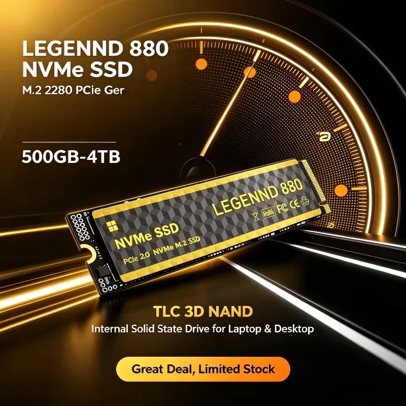 NEW LEGENND 880 NVMe M.2 2280 SSD 500GB-4TB PCIe Gen3.0x3 Internal Solid State Drives Disk for Laptop Desktop High Speed 2026