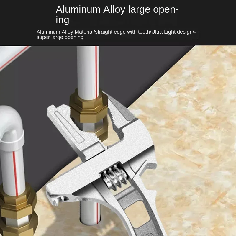 하드웨어 도구 홈 개선 오픈 엔드 스패너, 조정 가능한 렌치, 합금 대형 오픈 엔드 렌치, 범용 렌치 수리 도구