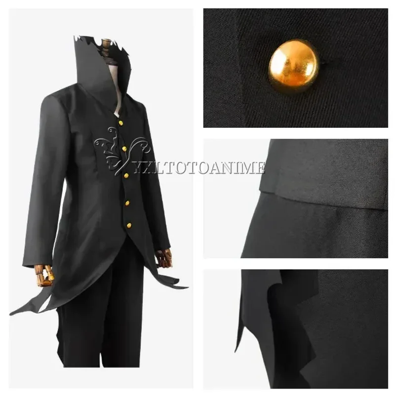 Dandadan Okarun Ken Takakura Cosplay disfraz peluca máscara Turbo abuela poderes uniforme de cuello negro pelo corto rizado traje de Halloween