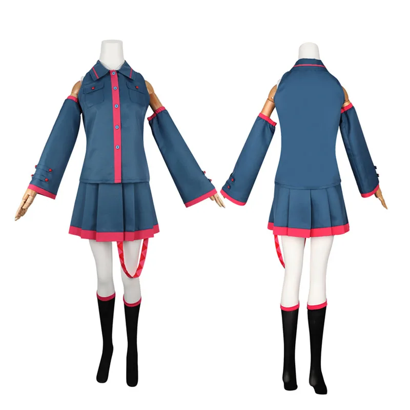 Kasane Teto Cosplay Gray Costume Anime Vtuber Synthesizer V Costume Adult Women JK Skirt Uniform Suit Halloween Carnival Custom