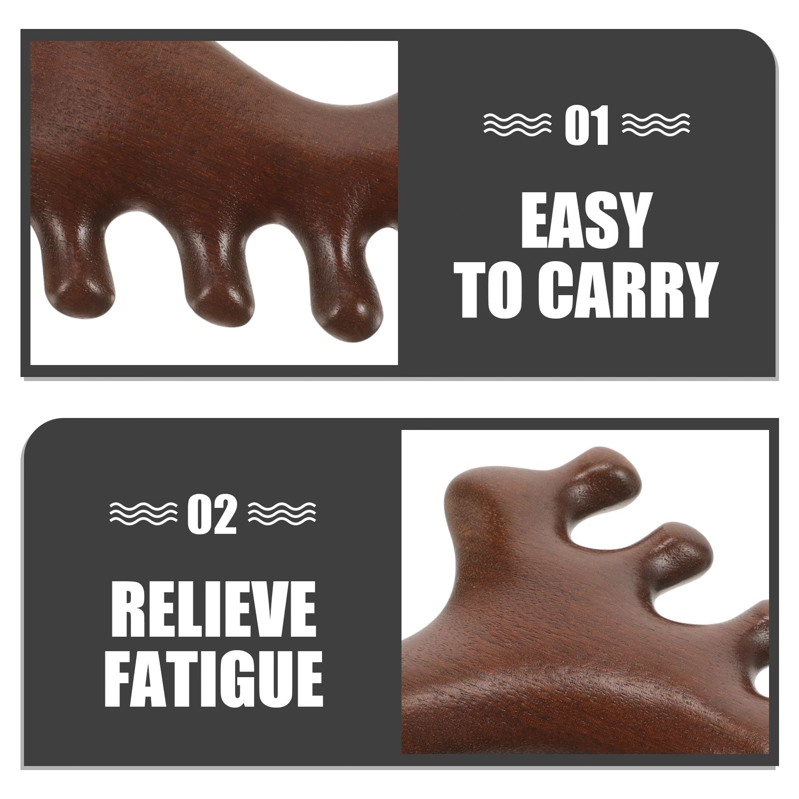 

Массажная деревянная расческа из сандалового дерева с широкими зубьями для вьющихся волос, распутывающий массажер для кожи головы, портативная расческа для волос для женщин и мужчин