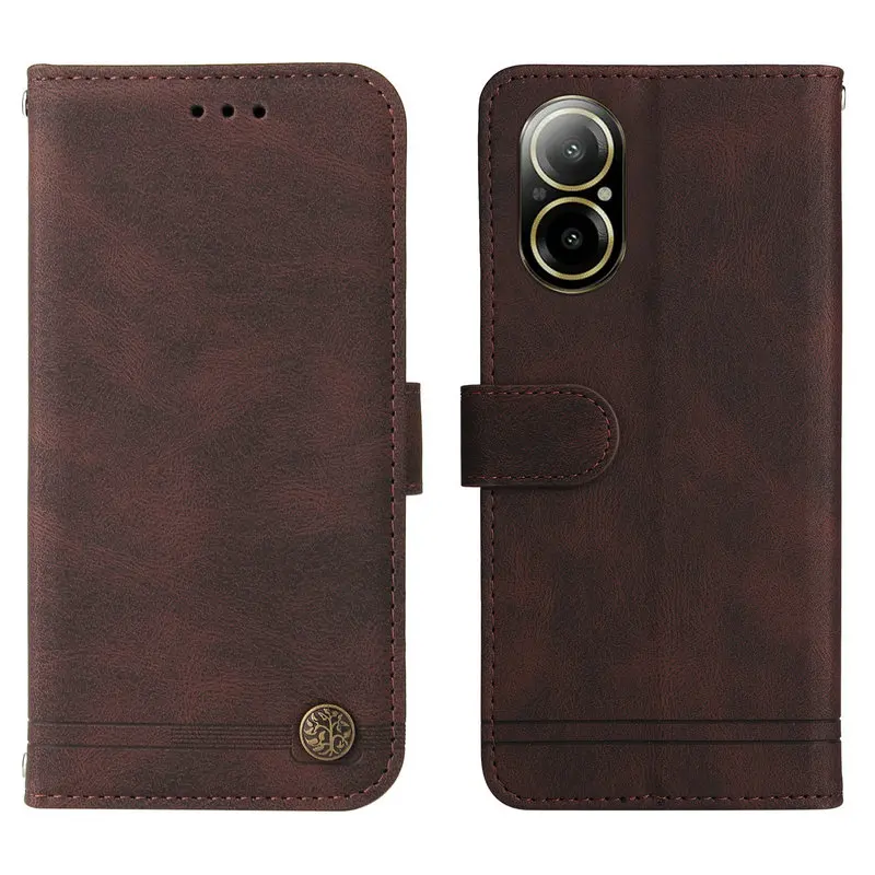 For Realme C61 C63 C65 C67 4G 5G 2024 Premium Luxury Case Leather Book Funda Realmi C55 C53 C51 C35 C31 C21Y C25 C 67 Flip Cover