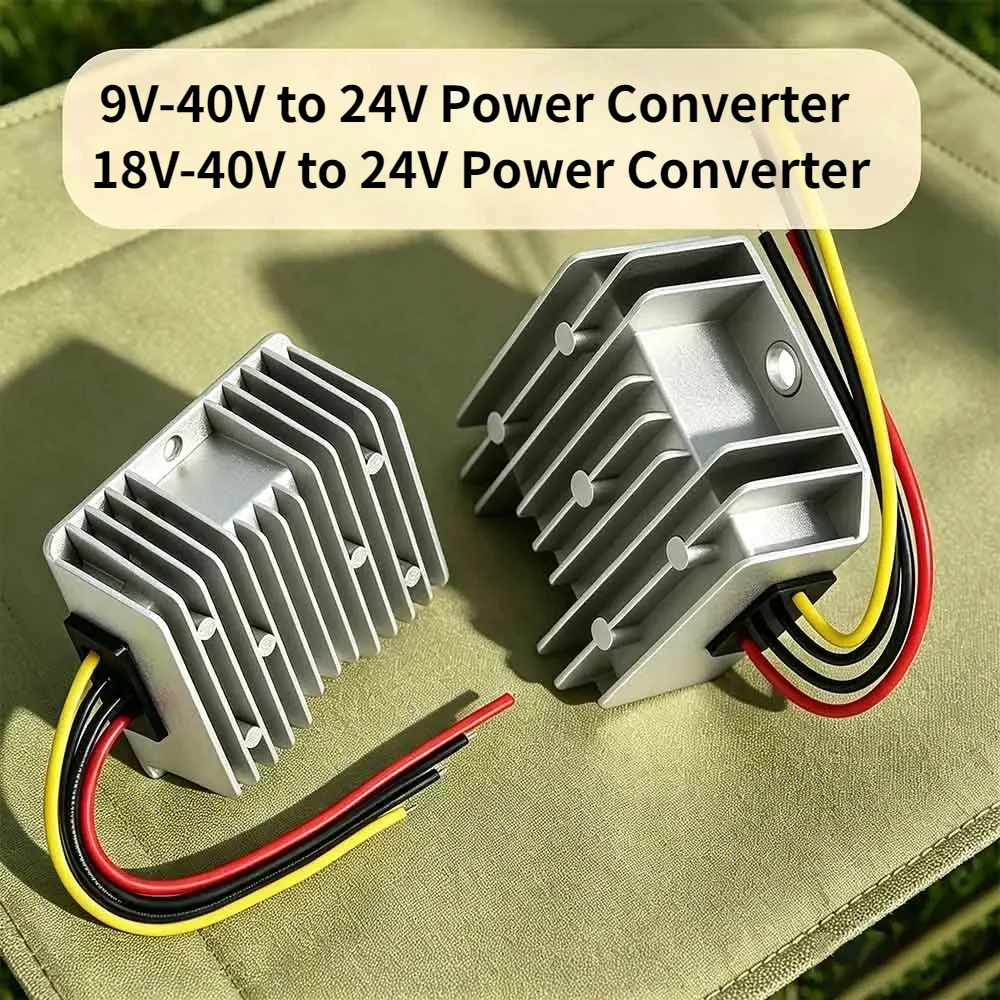 9V-40V to 24V 2A-30A Step-up/down 18V-40V to 24V Power Converter Golf Car Voltage Stabilizer Boost Buck Module Solar Regulator