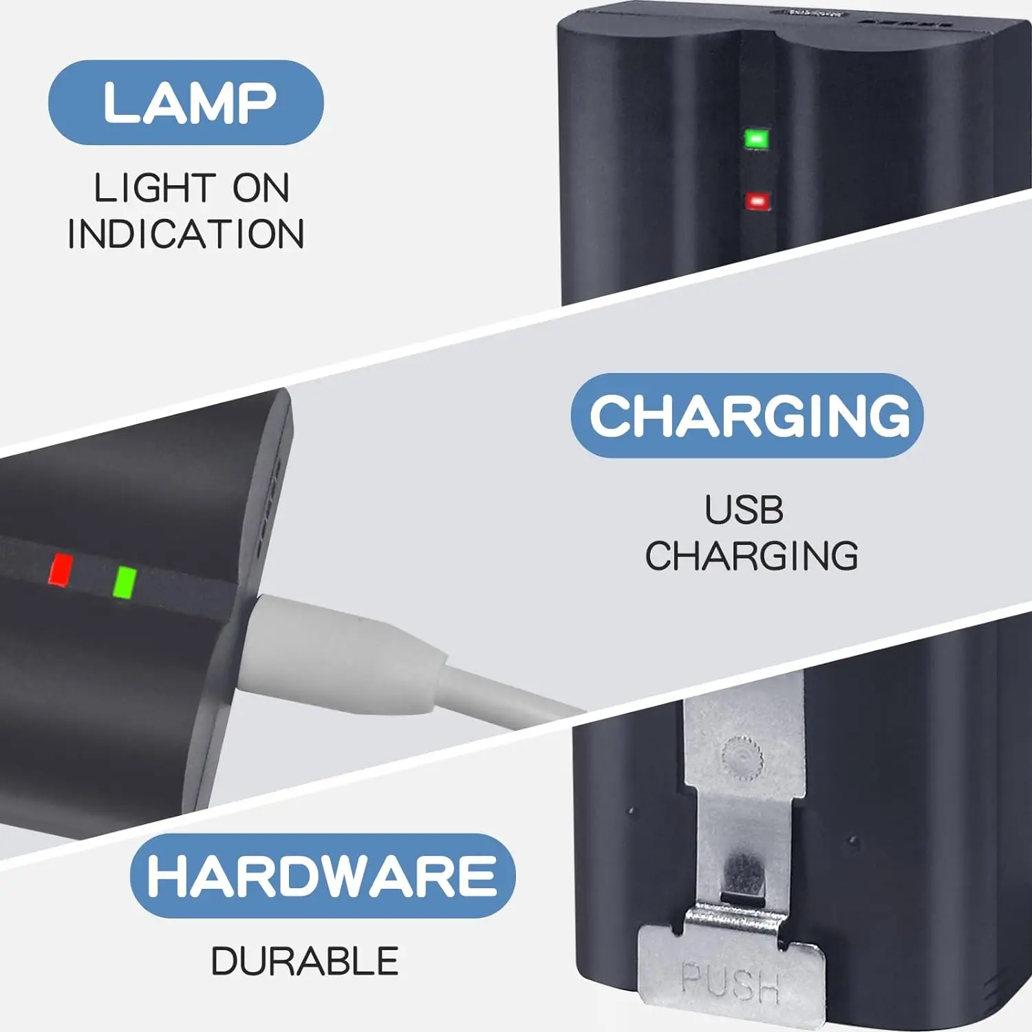 6040mAh Li-ion Battery For Ring Doorbell Camera 2/3/4/3 Plus Stick Up Cam Battery Rechargeable 3.65V Battery