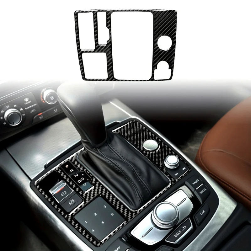 

AudiA6 S6 C7 A7 S7 4G8Luxury Carbon Fiber Car Interior Kit，Universal driving position，Button start panel decorative sticker
