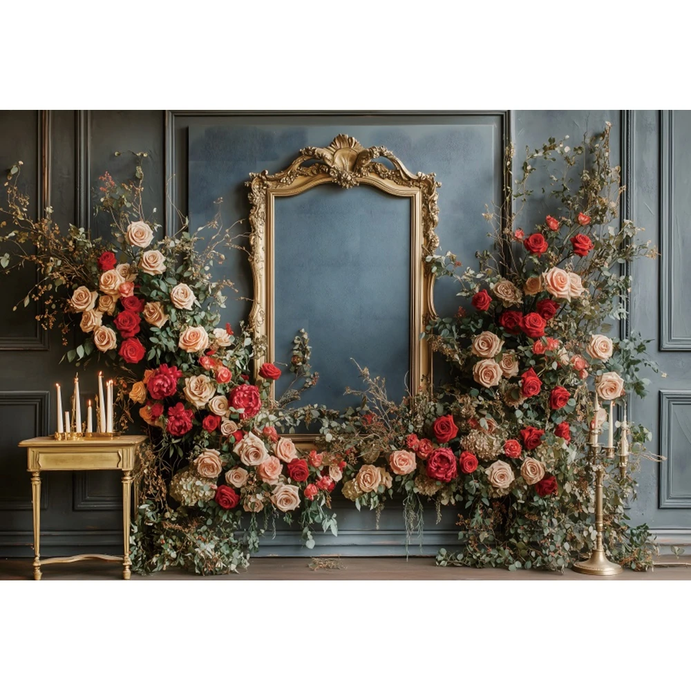 バレンタインデーの写真撮影の背景,暖炉,バラの花,パーティーの背景,カップルの写真,写真スタジオ