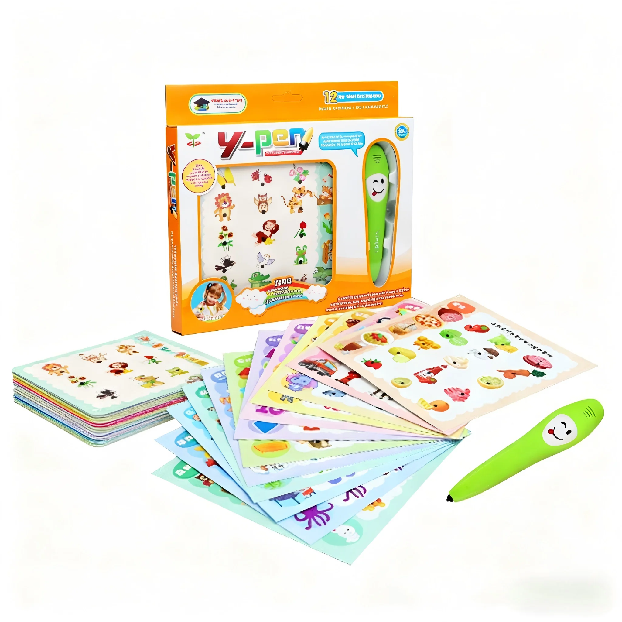 Toddler English Learning Toy Smart Reading Pen Flashcards Educational Game To Boost Intelligent Learning Cognitive Development