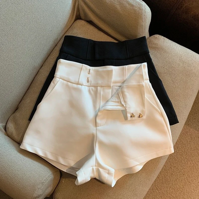 

Women Shorts MEXZT Y2K Black Shorts Women Harajuku Elegance High Waisted Shorts A Line Slim Casual Hot Girl Straight Pants Sexy