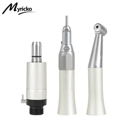 FX Dental Low Speed Handpiece External Push Button Single Water Spray Contra Angle 2/4 Holes Air Motor Dental Equipment Supplies