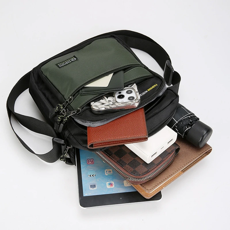 Neue Modische Oxford Herren Umhängetasche Einzelne Schultertasche Große Kapazität Aufbewahrungstasche Modische Mehrtaschen-Business-Umhängetaschen – Detail 13