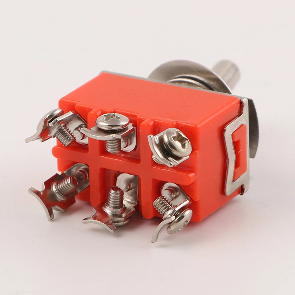 Power Control 12mm Hole Size 6 Pin Switch 3 Position Toggle Switch Appliance 3 Position Switch 15A Rated Current