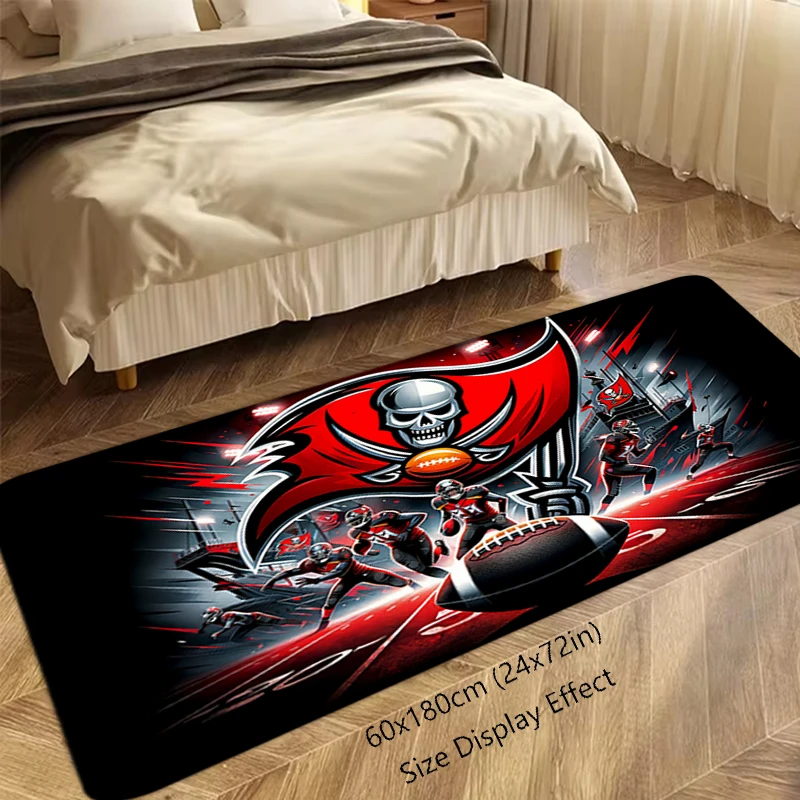 

Foot Rug Welcome Floor Mat for Entryway Tampa Bay Buccaneers Bath Hallway Carpet Kitchen Water Adsorbed Rugs Fluffy Home Decor