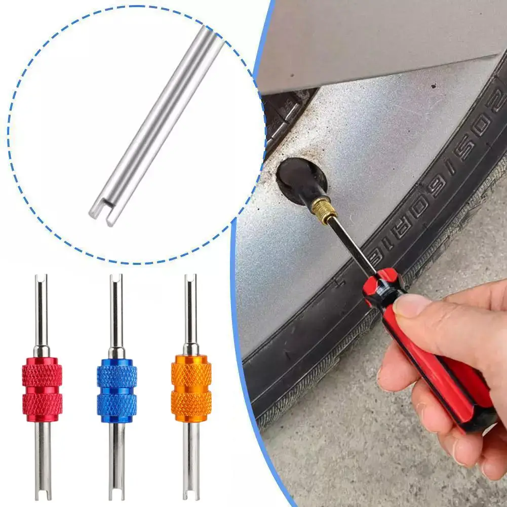 Aluminum Alloy Car A/C Valve Core Wrench Anti-corrosion Installer Valve Core Remover Tool Air Conditioning Valve Core Wrench