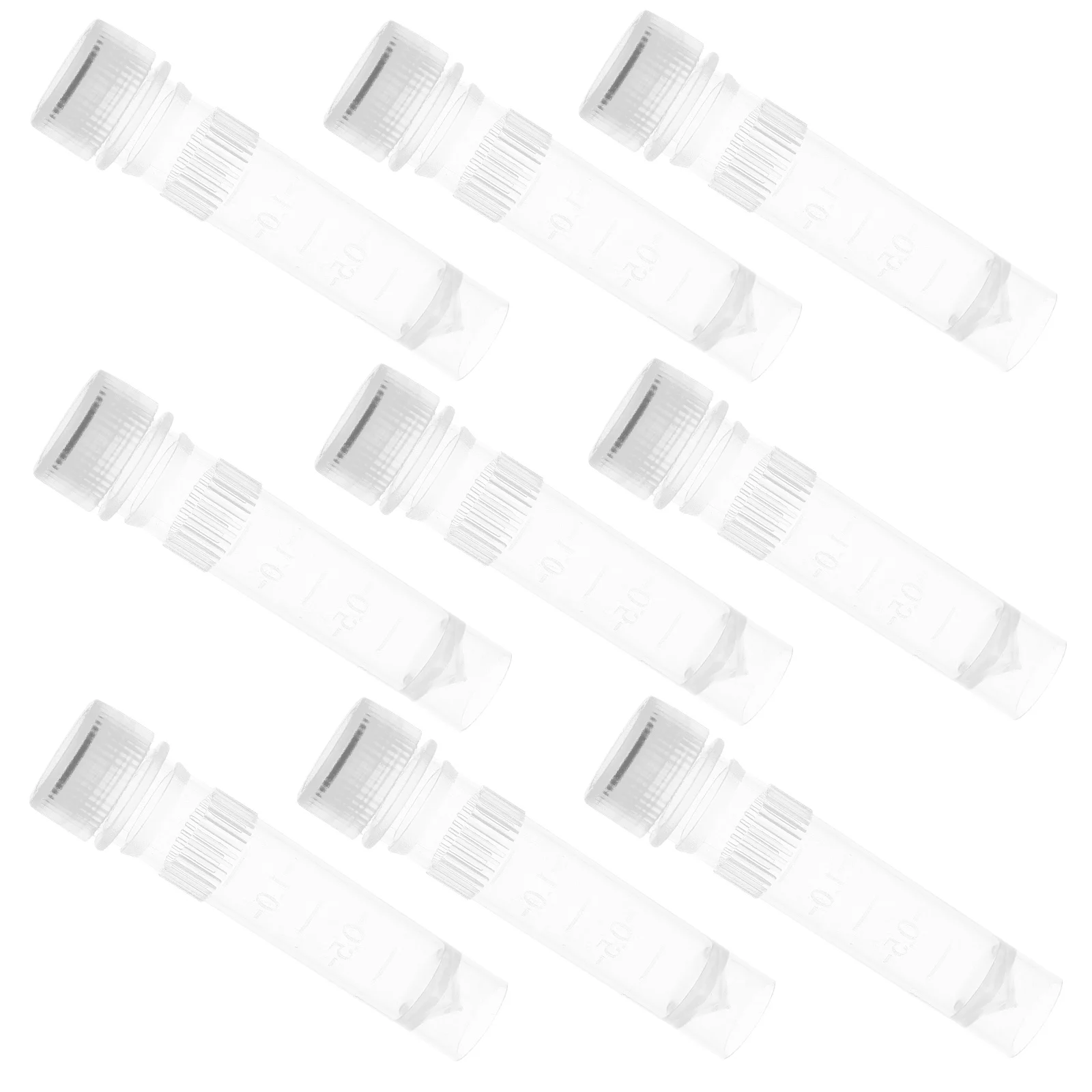 

50pcs Cryogenic Freezing Tubes Clear Plastic Leak-proof High Efficiency Sample Storage Vials Lab Research Test Tube Scientific