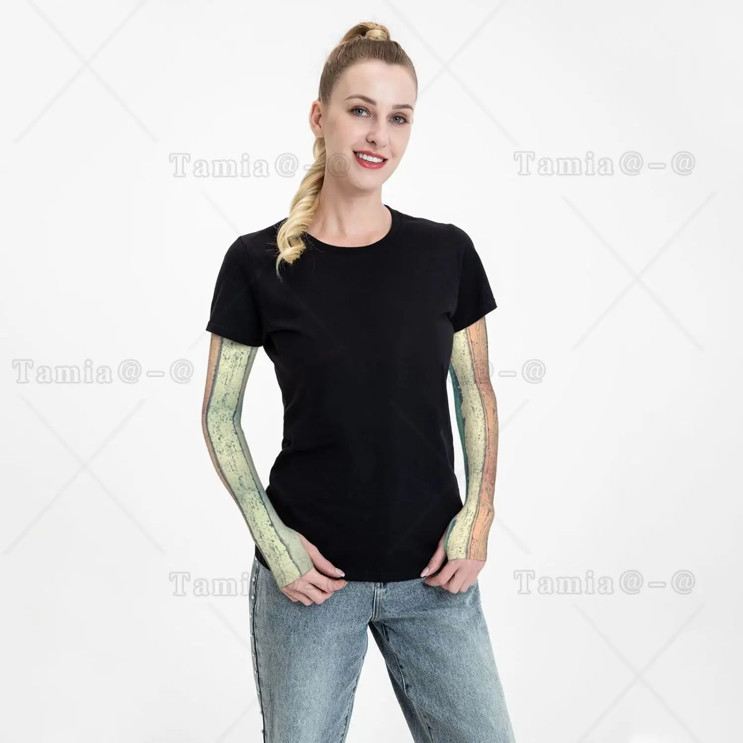 Mangas de brazo con estampado de madera dura, protección solar UV refrescante, compresión deportiva para hombres y mujeres, mangas de brazo de baloncesto y Golf