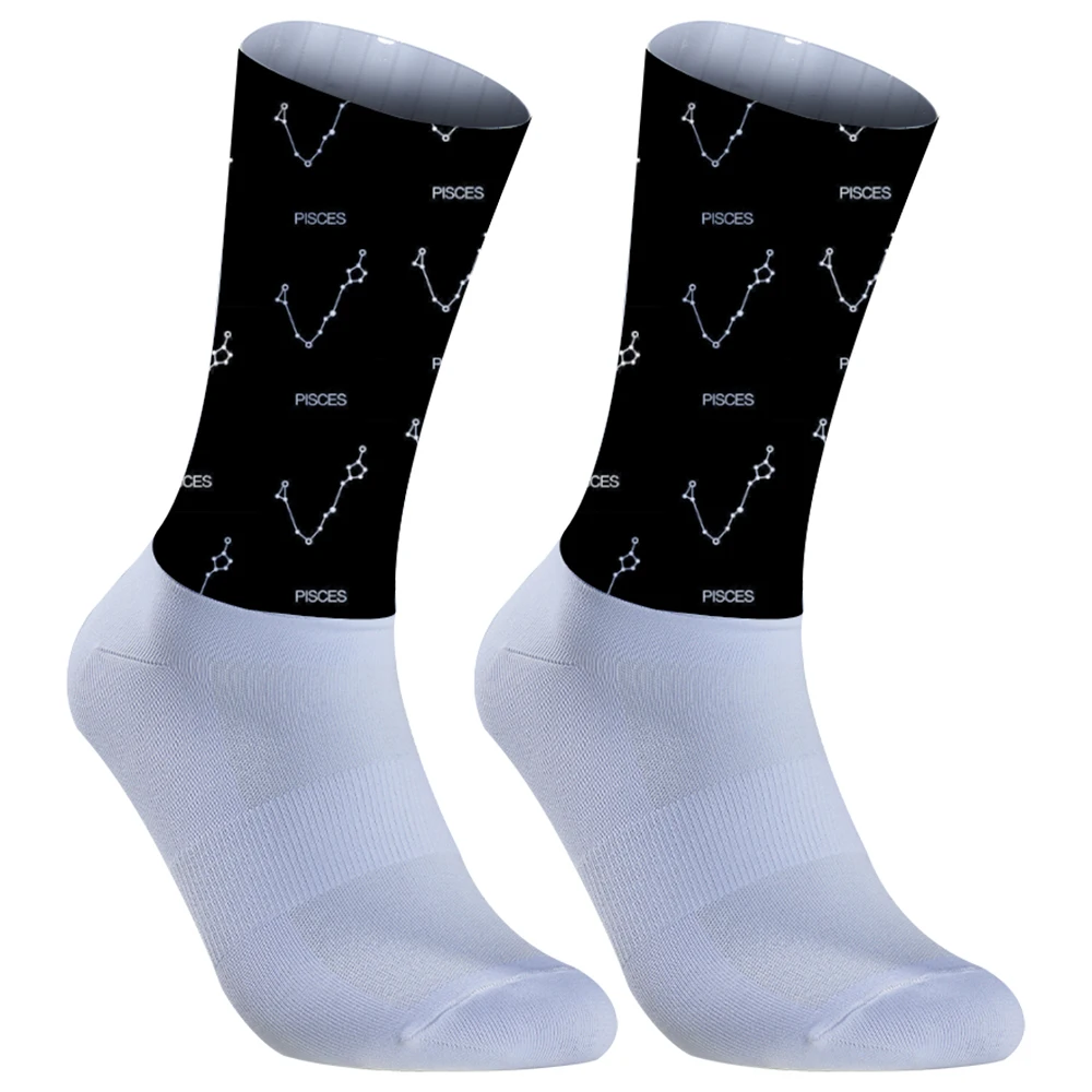 2024 New Summer Anti Slip Seamless Aero Bike Wearproof Bicycle Sport Bike Socks Breathable Cycling Socks