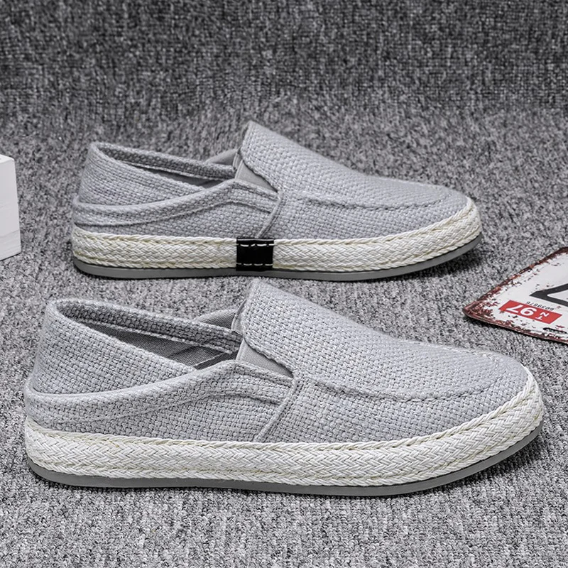 가벼운 남성용 에스파드리유 슬립온 스니커즈 편안한 면  - Espadrille Slip On 리뷰 및 가격