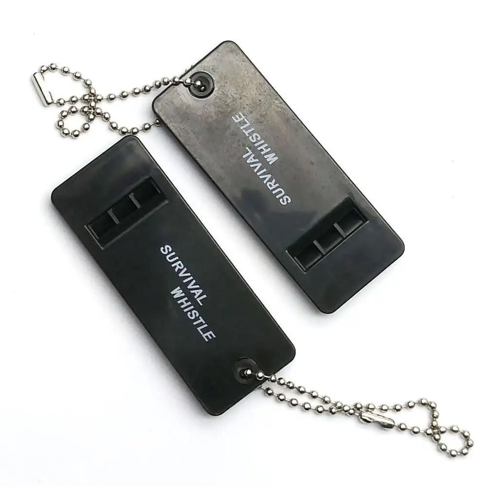 1/3/5 قطعة عالية ديسيبل 3-تردد صافرة في الهواء الطلق صفارة إنقاذ الطوارئ للتخييم ، التنزه ، الصيد ، صفارة إنقاذ والعتاد