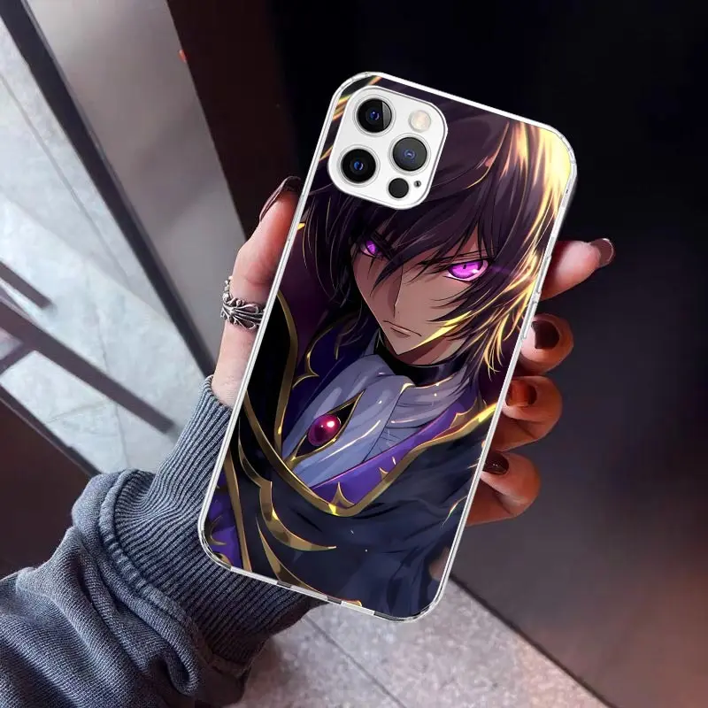 Code Geass Anime Phone Case For Apple iPhone 11 12 13 Mini 14 15 16 Pro Max X XR XS 7 8 Plus SE Pattern Soft TPU Back Cover