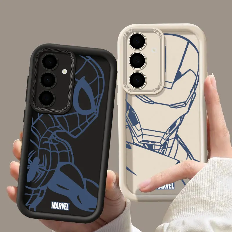 MARVEL Iron Man Spider-Man S 24 25 Handyhülle für Samsung Galaxy S24 S23 S21 S20 Fe S25 Ultra S22 Plus 5G stoßfeste Rückseite