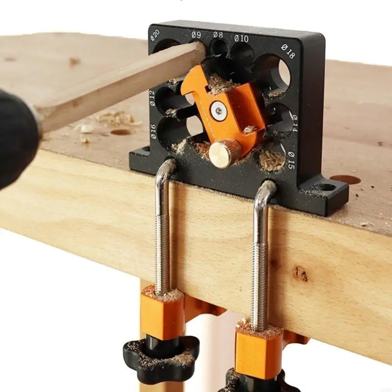 U0DF Professional Dowel Maker Jig Plate for Precise Creating Rod Crafting