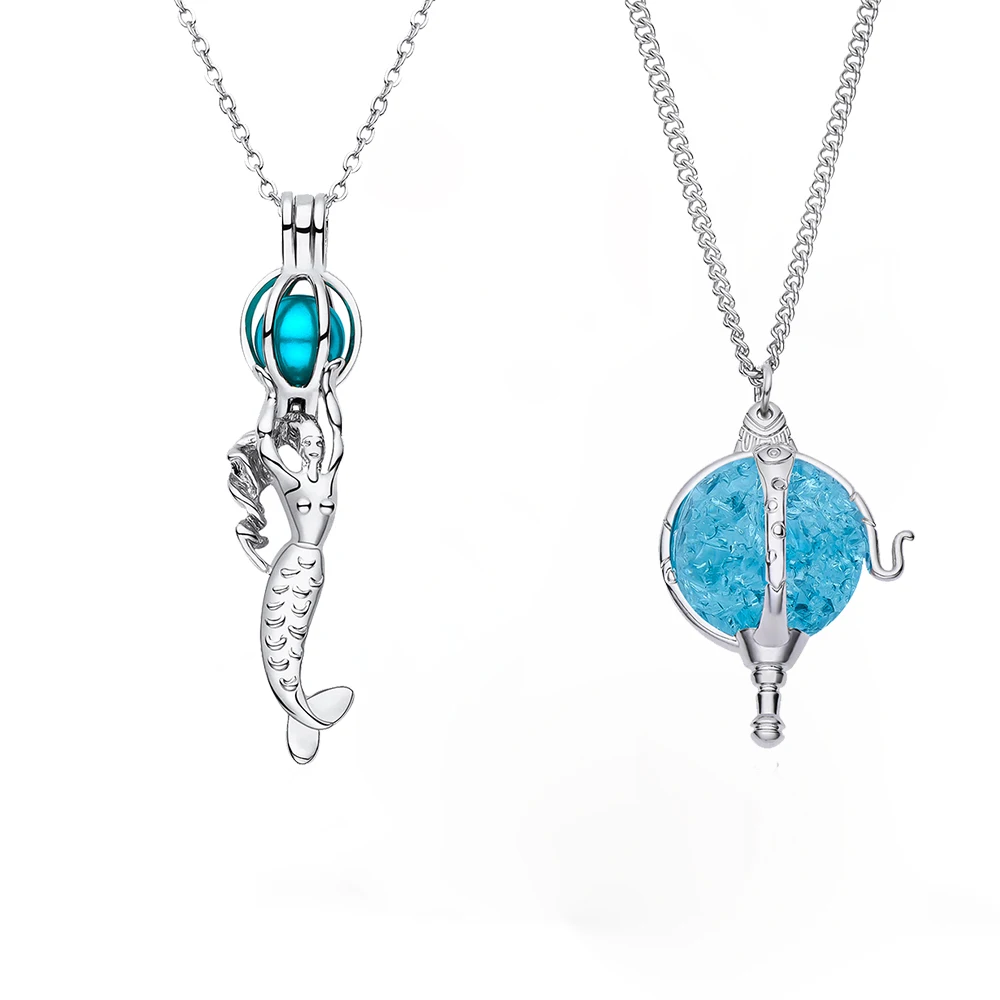 New Heart of Kandrakar Pendant Classic Blue Jewelry Anime W.i.t.c.h. Will Cosplay Necklace for Girl Woman Christmas Present