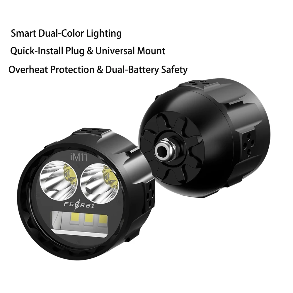 Motorcycle Low Beam LED Auxiliary Light Super High Power Anti-fog Lens Motorcycle Spotlight Outdoor Adventure Auxiliary Lighting