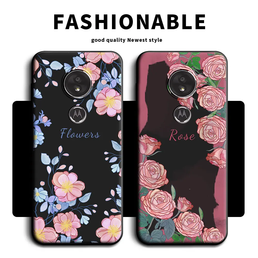 Funda trasera de silicona suave para Motorola Moto G6 Play, TPU, Panda, flor, mariposa, pareja, niños, niñas, Moto G6 Plus