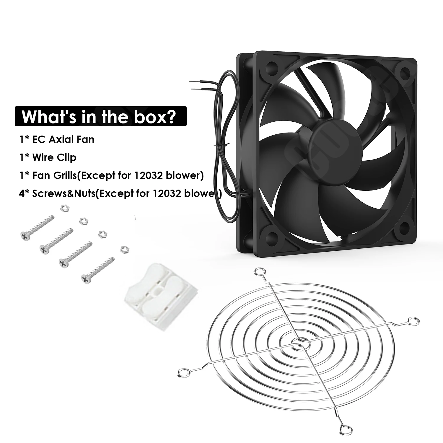 EC Axial Fan 60mm 80mm 90mm 120mm Ball Brushless Fan Cooler AC 110V 120V 220V 230V 240V Computer Case Fan 6025 8025 9225 12038