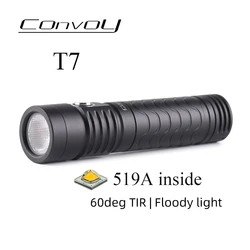 Convoy T7 AA 14500 Flashlight 4 Modes Type-C Charging Port Tail Magnetic Attraction Portable