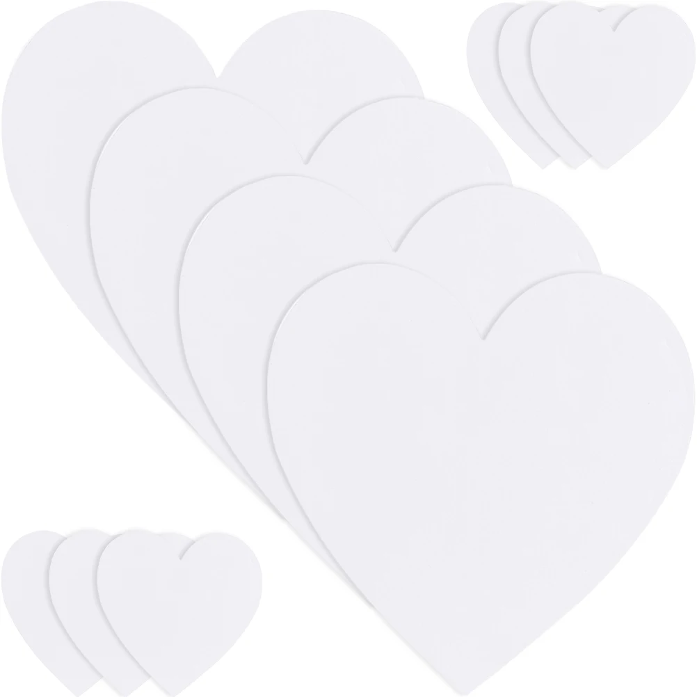 

10pcs Oil Board Cotton Drawing Board Large Primed Canvas Panels Artist Boards Stretched Cotton Blank Supplies