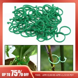 50Pcs 8 Word Buckle Vine Tying Clips Ring Fixing Bracket Garden Plant Holder Tools Garden Decorations Plant Climbing Wall Clips