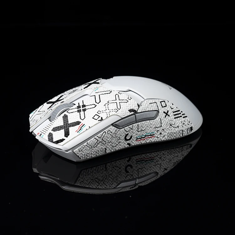 BTL Mouse Grip Tape Skate Handmade Sticker Non Slip Lizard Skin Suck Sweat for Razer Viper Ultimate Wireless Without Mouse