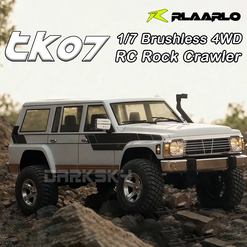

Rlaarlo TK07 RC Crawler Brushless 4WD 1/7 Electric Remote Control Model Car Rock Crawler RTR Adult Children's Toys