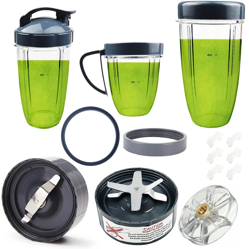 18oz 24oz 32oz spremiagrumi estrattore a tazza frullatore a lama incrociata parti di ricambio lama estrattore per serie NutriBullet 600w 900w