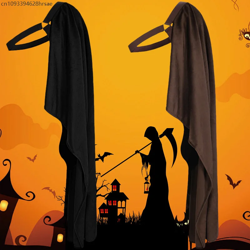 Steampunk Medieval medio hombro chal capa renacentista Poncho Caballero vikingo capa de pirata disfraz de Halloween Cosplay