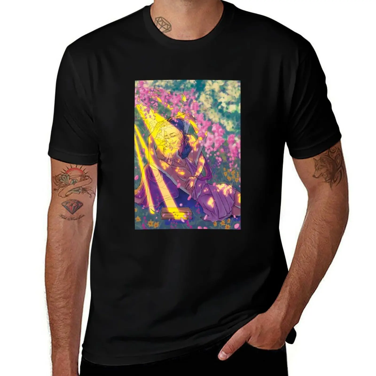 

cupid and psyche T-Shirt plus sizes tops animal prinfor boys shirts men