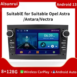 AutoRadio 2 din Android 13 For Opel Vectra C Zafira B Corsa D C Astra H G Jvivaro Meriva Multimedia Stereo Audio GPS Navigation