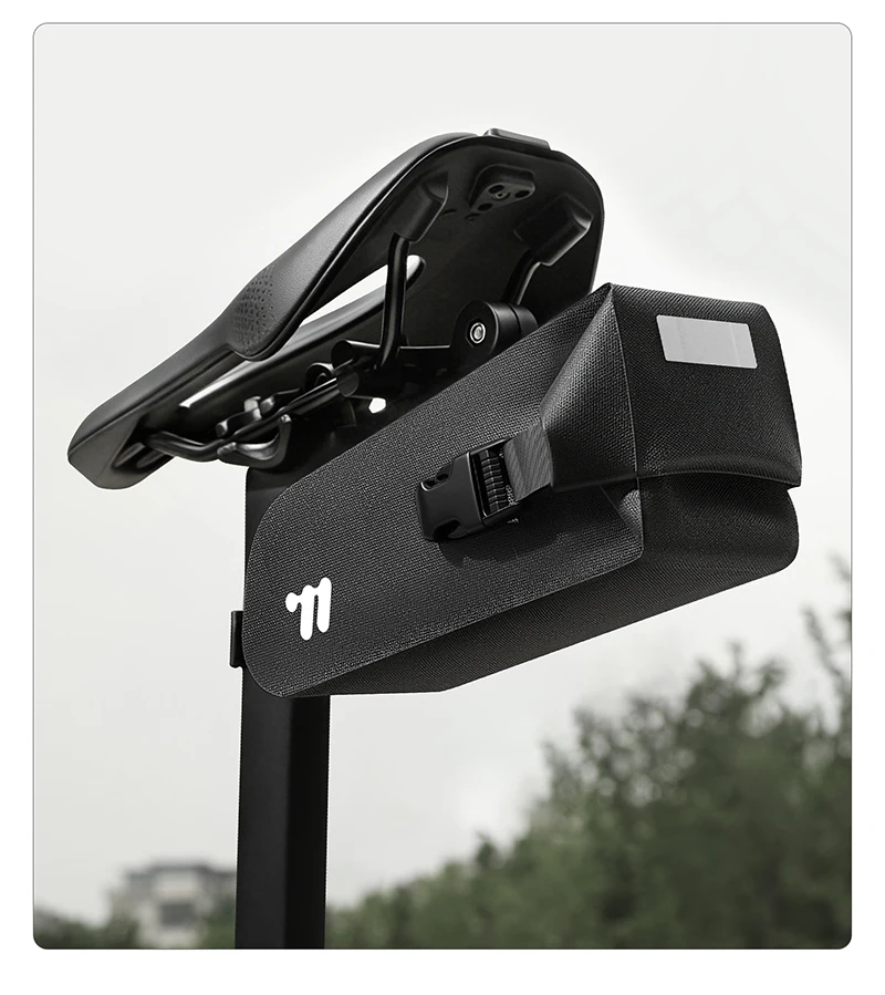WEST BIKING Fahrradsatteltasche, wasserdicht, Schnellverschluss, Fahrrad-Hecktasche, 3D-Fahrradaufbewahrungstasche, reflektierend, für Rennrad, MTB, Gravel – Detail 18