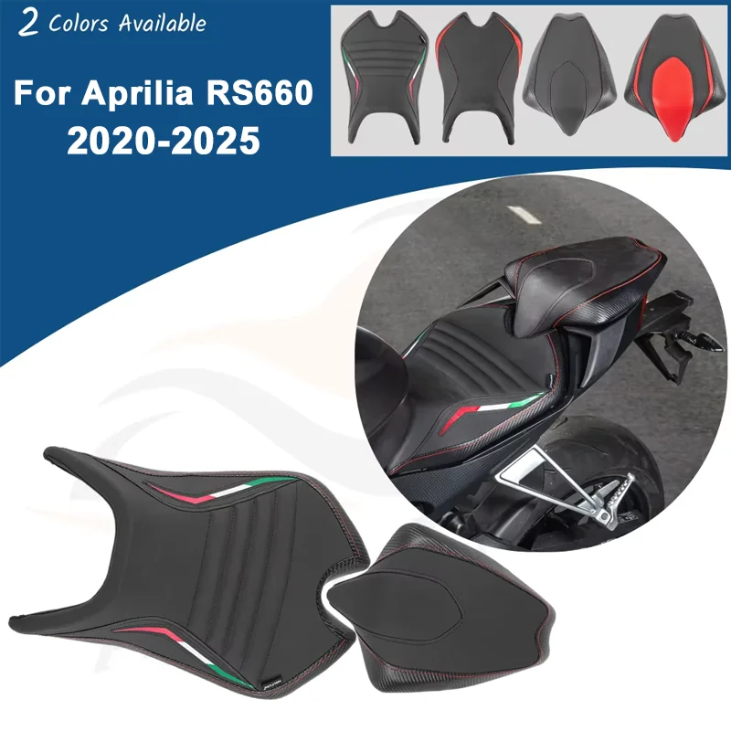 

For Aprilia RS660 RS 660 2020-2025 2022 2023 Front Rider Rear Solo Seat Cushion Pad Driver Passenger Seat Motorcycle Accessories