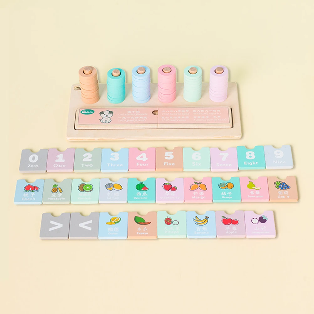 3D Arithmetic Learning Frame Kids Strong Waterless Paint Smooth Edges Educational Color Shape Size Awareness Calculation