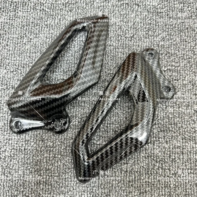 

Motorcycle parts Carbon Fiber Paint Heel Guard Fairing Foot Peg Plates Fit For BMW S1000RR S1000 RR 2019 2020 2021 2022