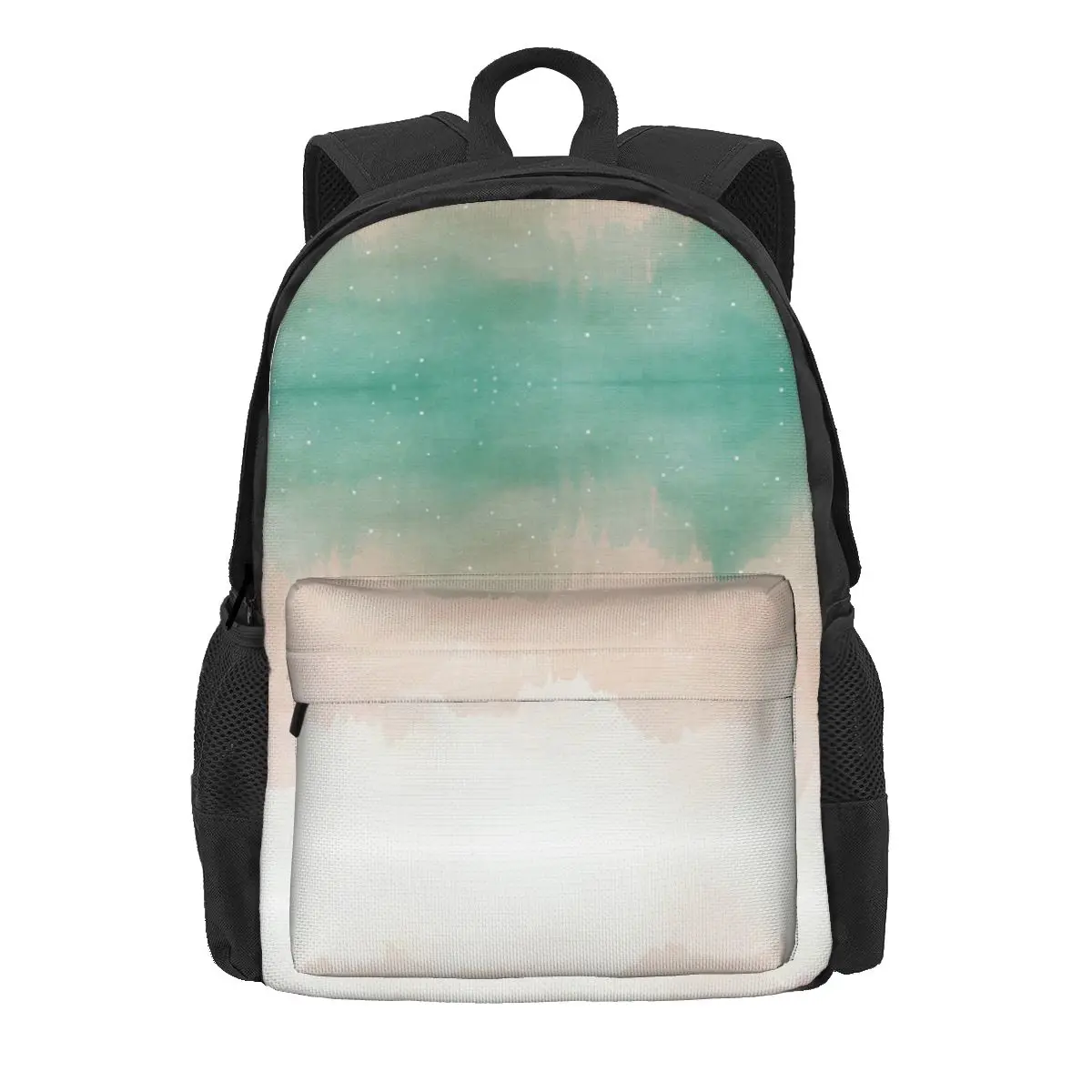 Mochila de acuarela colorida para mujer, bolso escolar de tendencia para niños, mochila para ordenador portátil, bolso de hombro de viaje de gran capacidad