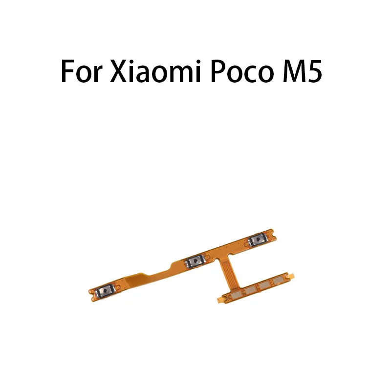 Power ON OFF Mute Switch Control Key Volume Button Flex Cable For Xiaomi Poco M5