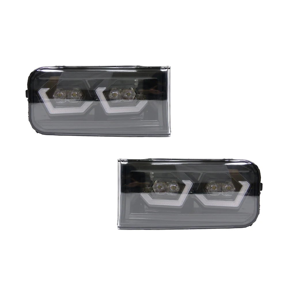 

LED DRL Dual Color Fog Light Assembly Plug and Play Auto Front Light for Toyota Land Cruiser LC200 2008-2011 Car Accessories