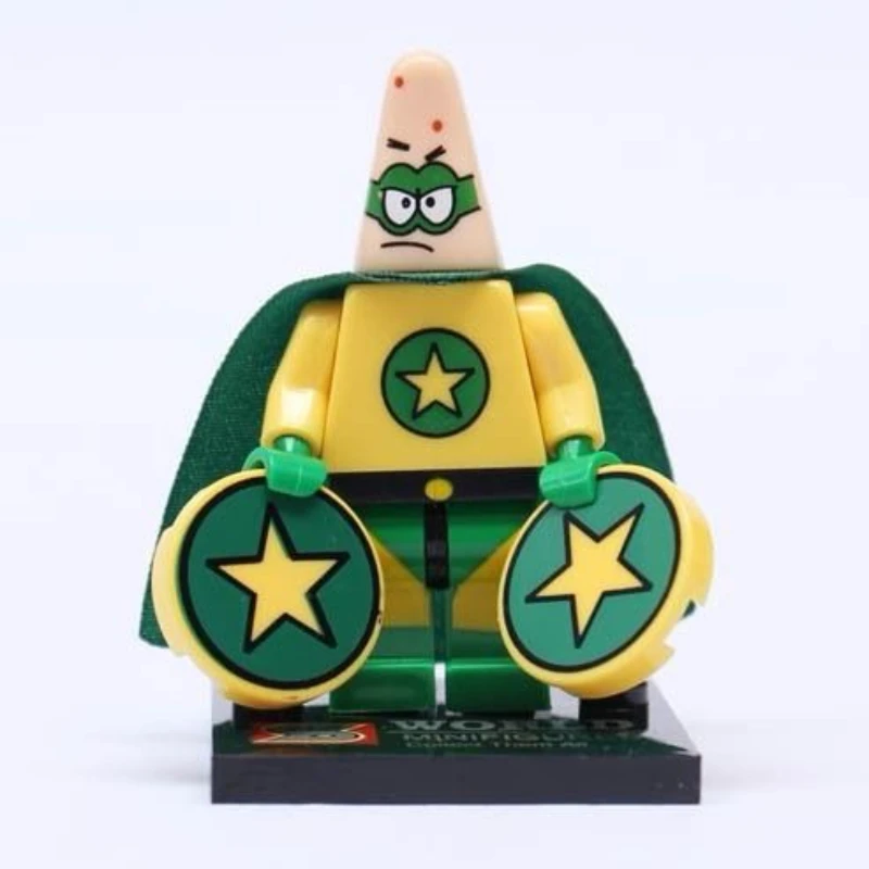 SpongeBob Patrick Star Blöcke Cartoon Anime Zusammengebautes Modell Kleine Bausteine Kinder Nette Jungen Mädchen Pädagogische Geschenke