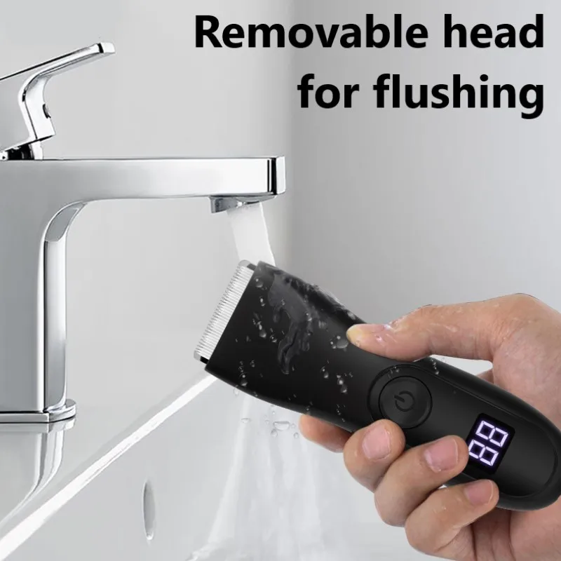 Водонепроницаемый триммер для волос на теле, шарики, бритва для мужчин, Лобковая электрическая Мужская машинка для стрижки волос, керамическое лезвие, мужское устройство для удаления волос