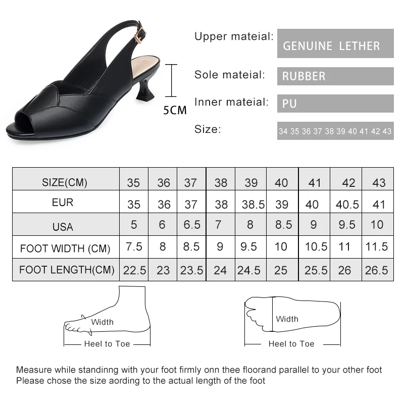 AIYUQI Sandals Women Summer 2024 New Genuine Lenther Block Heel Rear Space Large Size 41 42 43 Fashion Mid Heel Women Sandals