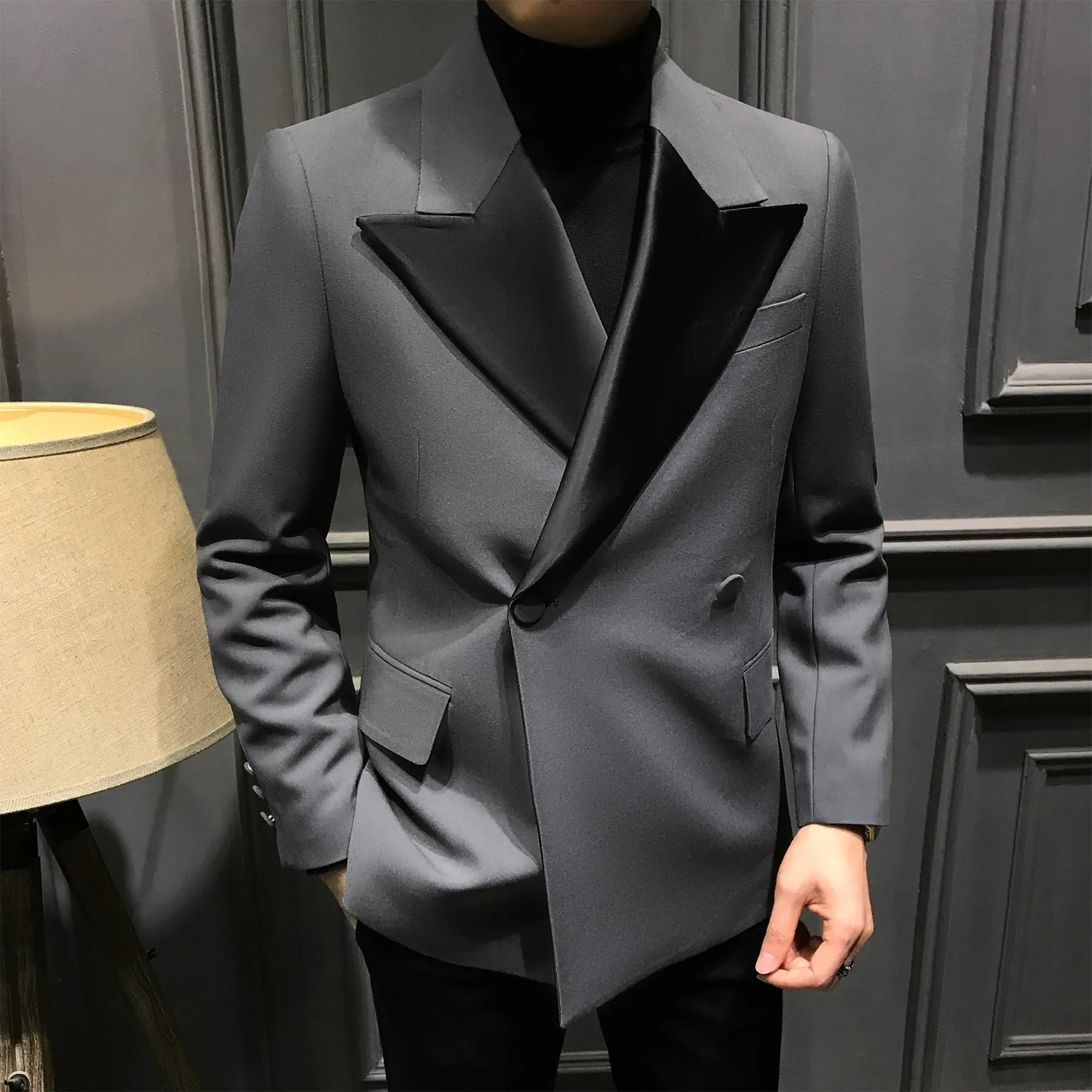 1 Men's single breasted suits stylish high-end business suit jackets groom dress